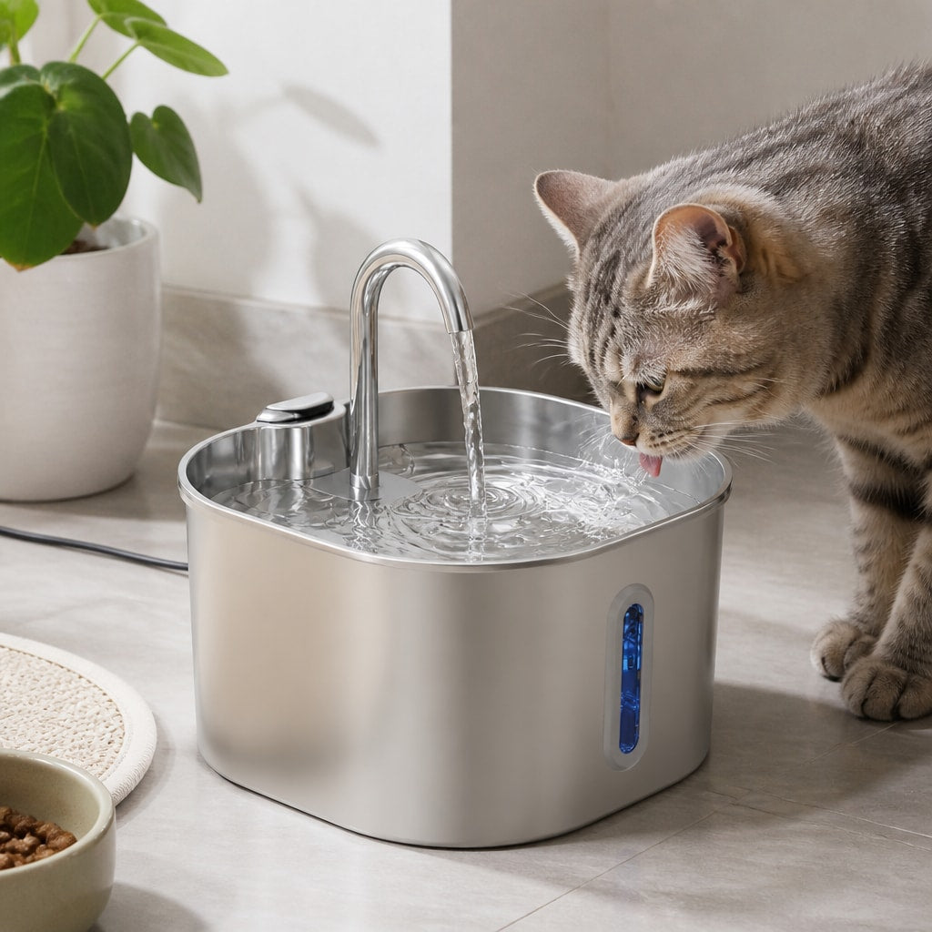 Carl & Earl Stainless Steel Water Fountain