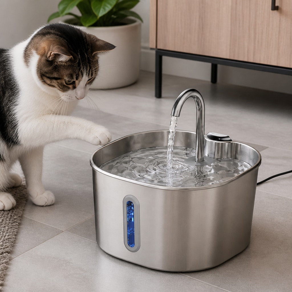 Carl & Earl Stainless Steel Water Fountain