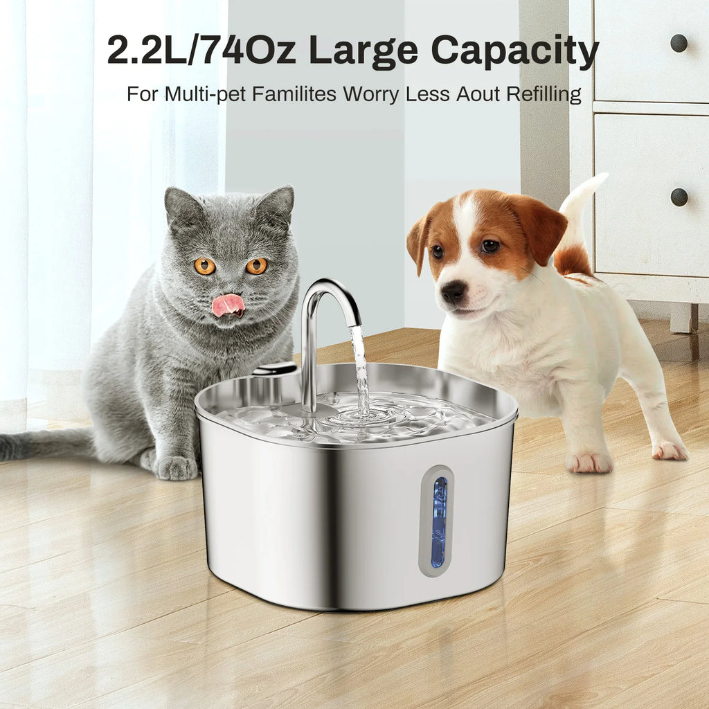 Carl & Earl Stainless Steel Water Fountain